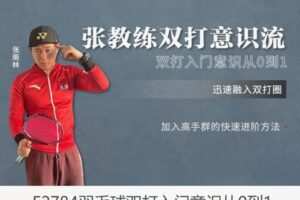 【25[红包]·F2784羽毛球双打入门意识从0到1】