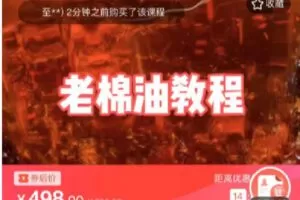 【捐赠[红包]9.90·《C0756-DBZD-老棉油教程精细到克》】