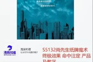 【捐赠[红包]20.00·《S5132尚先生纸牌魔术终极效果 命中注定 产品及教学》】