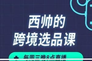 【捐赠[红包]25.00·《S3870西帅的跨境选品课_西帅》】