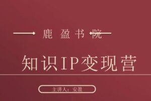 捐赠29.9[红包]·D0752-2023《鹿盈盈2023知识IP变现实操营》