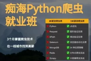 【捐赠[红包]89.90·《YL3099-码育谷-痴海Python就业营》】