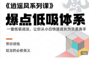 【捐赠[红包]99.99·《AL5569-摩投学堂《逍遥风系列课之爆点低吸体系》》】