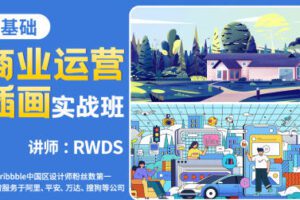 RWDS零基础商业运营插画实战班2022年结课【画质高清只有视频】
