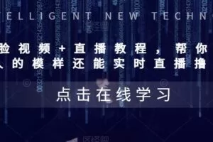 AI换脸视频+直播教程，‬帮你换别成‬人的模样‬还能实时‬直播撸钱