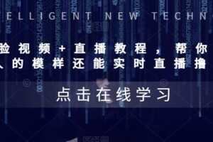 AI换脸视频+直播教程，‬帮你换别成‬人的模样‬还能实时‬直播撸钱