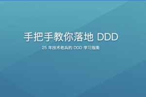 手把手教你落地DDD