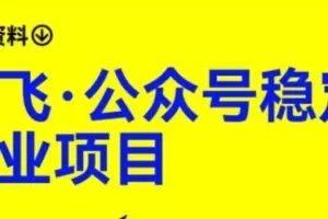 路飞·公众号稳定副业项目，你只要无脑去推广，粉丝和收入，自然就来了