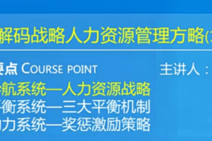 张明生-解码战略人力资源管理方略
