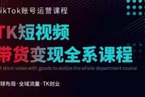 Tiktok运营线上训练营，引流爆单，急速涨粉，Tiktok短视频玩法大揭秘