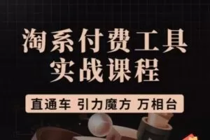 猫老师·淘系付费工具实战课程，直通车/引力魔方/万相台