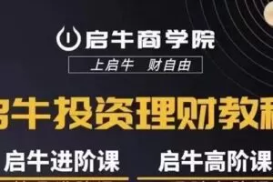 启牛商学院·进阶+高阶投资理财全套课程