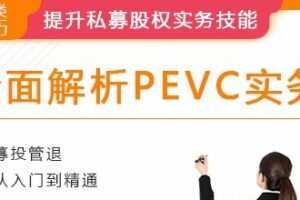 华尔街学堂《PEVC实务专题课》