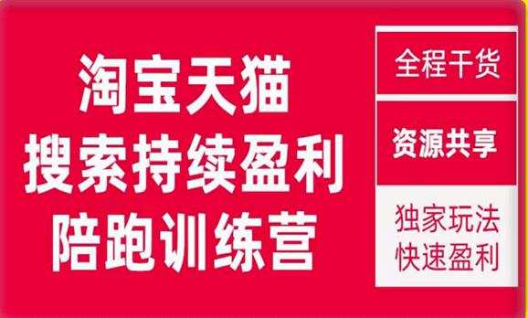 2023未见【無山】淘宝天猫搜索持续盈利陪跑训练营,独家玩法,快速盈利