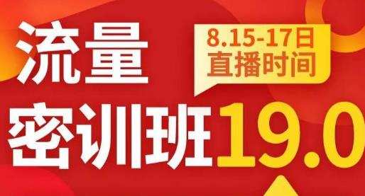 秋秋线上流量密训班19.0,打通流量关卡,线上也能实战流量破局