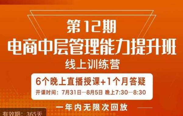 陈少珊·电商中层管理能力提升班,学习对象-电商公司各个岗位的主管,20人人以内的电商公司老板