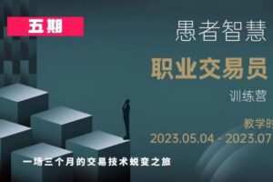 愚者智慧《职业交易员训练营》五期
