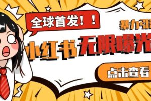 全网首发-小红书无限曝光术pro版全领域粉丝精准拿下