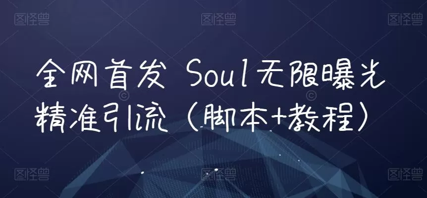 全网首发 Soul无限曝光精准引流(脚本+教程)