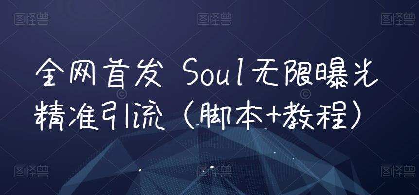 全网首发 Soul无限曝光精准引流（脚本+教程）