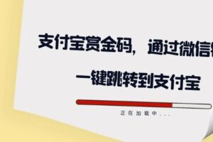 全网首发：支付宝赏金码，通过微信链接一键跳转到支付宝