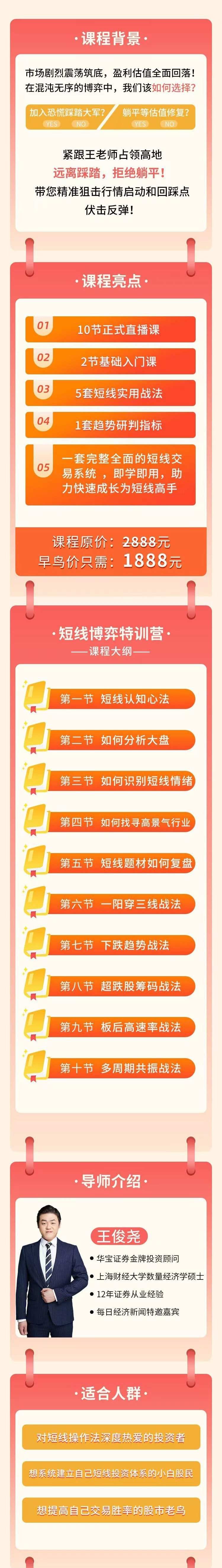 王俊尧--短线博弈特训营