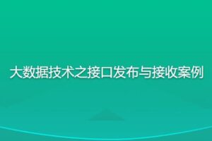 尚硅谷大数据技术之接口发布与接收案例