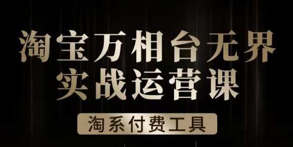 沧海·淘系万相台无界实战运营课,万相台无界实操全案例解析