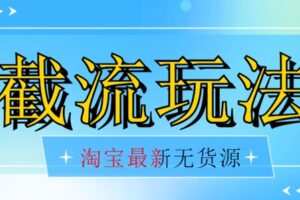 首发价值2980最新淘宝无货源不开车自然流超低成本截流玩法日入300+【揭秘】【1016更新】