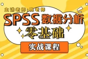 SPSS数据分析零基础实战课程