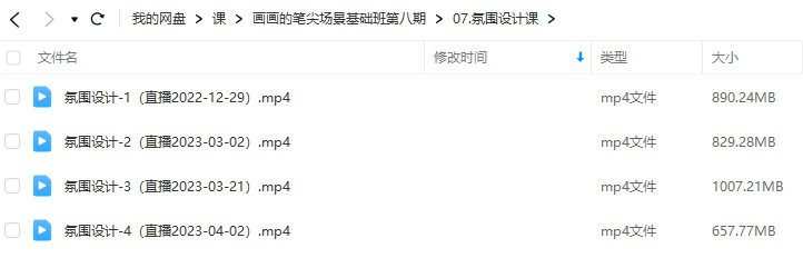 画画的笔尖场景基础班第8期2023年结课