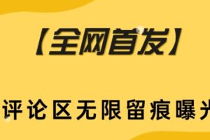 【全网首发】抖音评论区无限留痕曝光助手