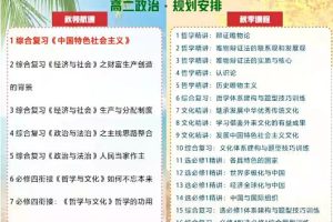 周峤禹政治2024高二政治暑假