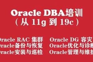 Oracle数据库工程师入门培训实战教程（从Oracle11g 到 Oracle19c）