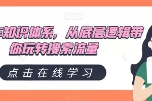直通车知识体系，从底层逻辑带你玩转搜索流量