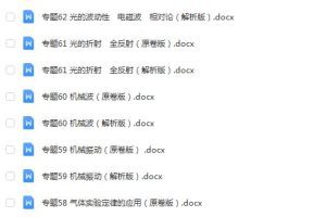 【2022高考物理备考】高频考点重点攻略，原卷+详解助你备战2022高考物理！