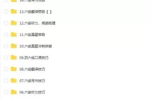 13G课程朱伟团队力作：2022韦林六级英语全程合集