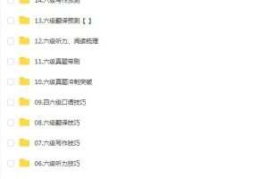 13G课程朱伟团队力作：2022韦林六级英语全程合集