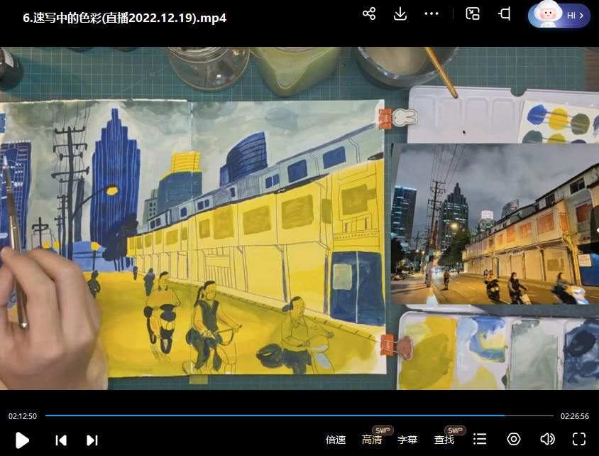 创艺盒2022杨博速写插画实战营第1期