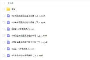 康永明化学2023第一阶段30讲完结-从容备战高考展翅翱翔