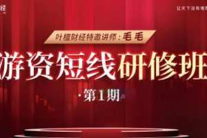 游资短线研修班 毛毛老师线下课