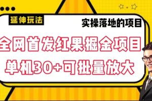 全网首发红果掘金项目，简单操作单机30＋可批量放大