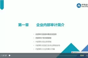 中华：内部审计讲解课程（视频11集）