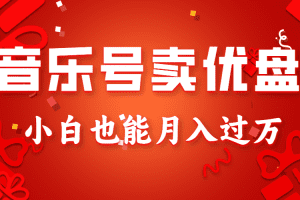 音乐号卖优盘，AE制作100%原创视频，小白也能月入过万