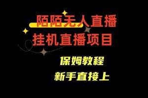 收费1980的，陌陌无人直播，通道人数少，新手容易上手