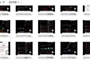 【游资传习录】《游资传习录2023年9月-12月技术视频直播课》
