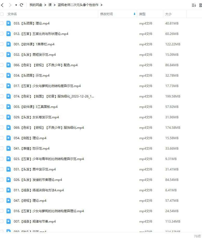 蓝枫二次元头像个性创作2023