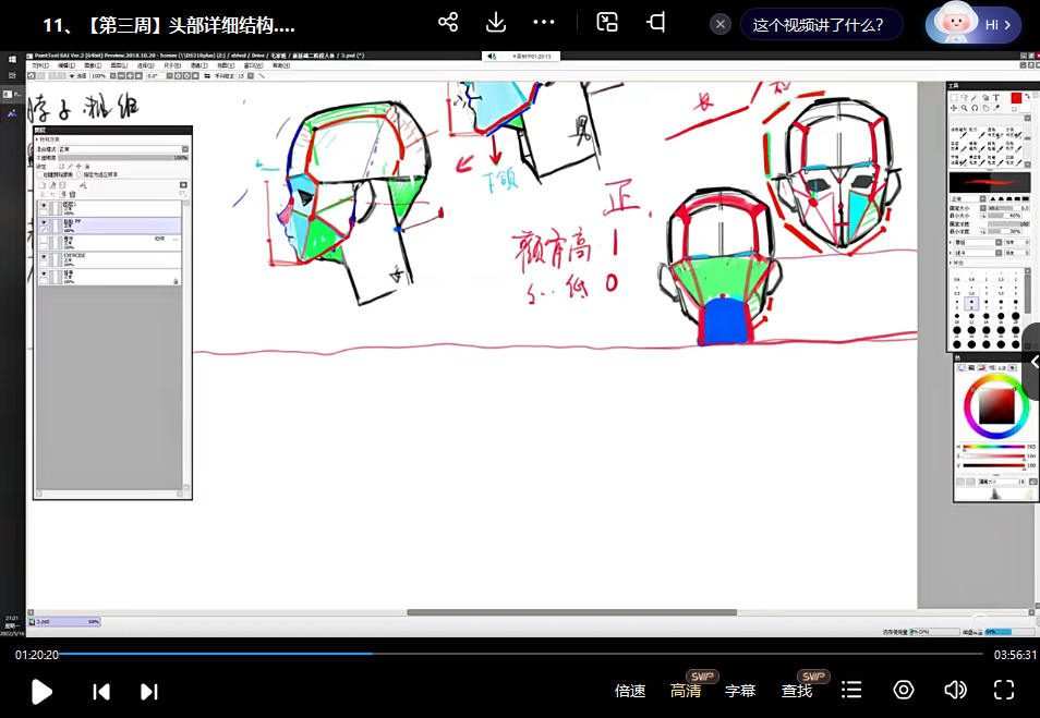 dm袋喵阶段2人体课2022年【画质不错有课件没笔刷】