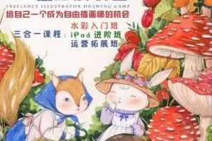 邓瑞宁子自由插画师成长营三合一水彩插画2023年结课