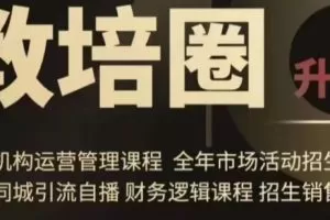 旺仔爸爸教培圈课程（运营／管理／招生／引流全套课程），同城引流自播…